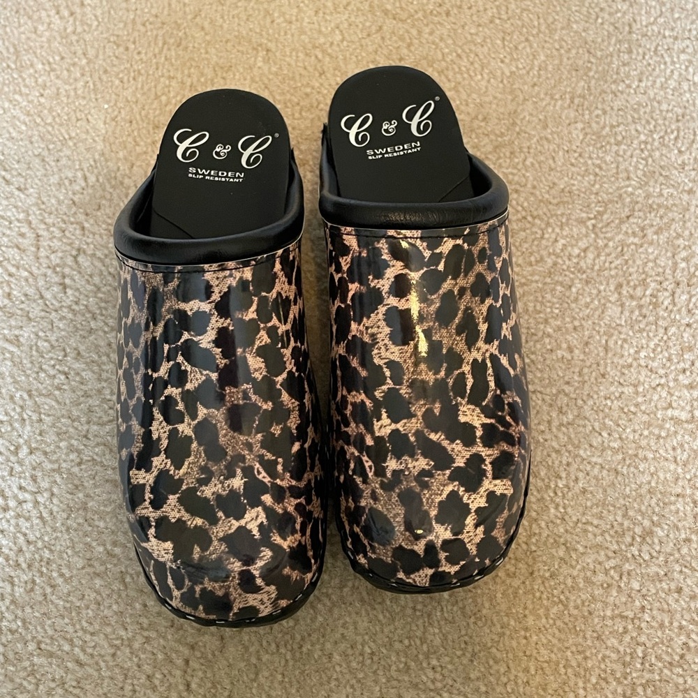 New. Never worn. C&C Sweden clogs